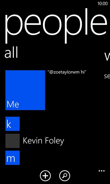 Press the dots in the bottom right corner of the display.