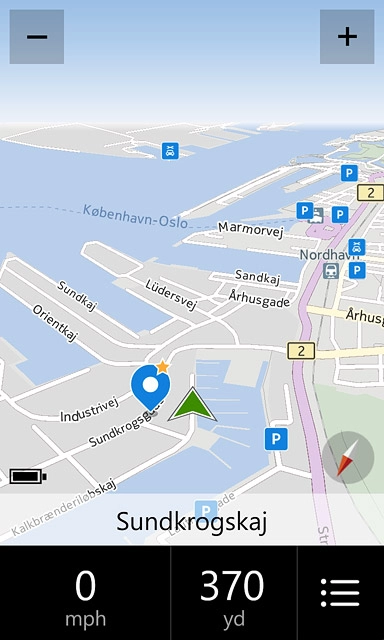 Press the menu icon.
