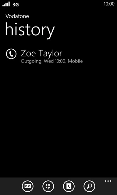 Press the required call.