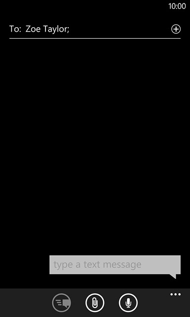 Press type a text message.Write the text for your picture message.