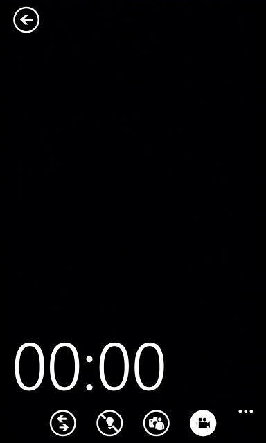 Press the video light icon to turn the function on or off.