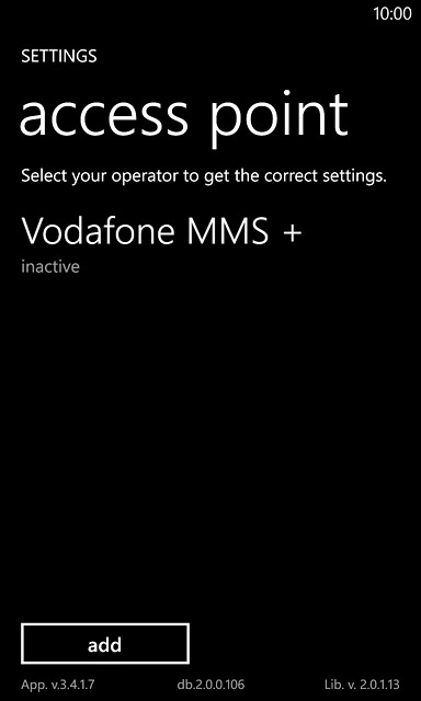 Press the data connection to activate it.