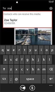 Press the required contact.