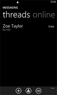 Press the required sender.