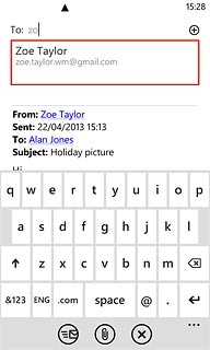 Press the required contact.
