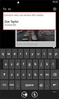 Press the required contact.