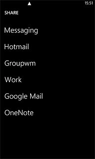 Press Messaging.A picture message containing the picture or video clip is created.Key in the first letters of the required contact.Matching contacts are displayed.
