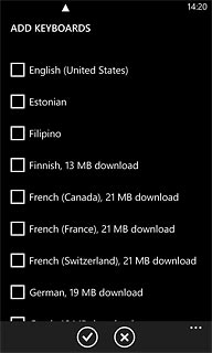 Press the required language to add it.