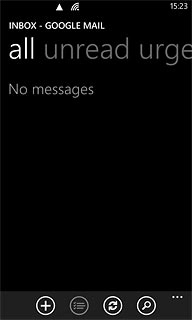 Press the new email message icon.