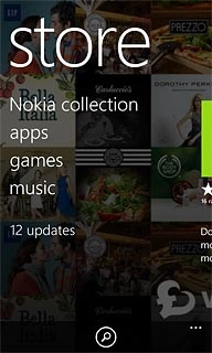 Press the search icon.