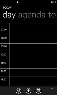 Press the new appointment icon.