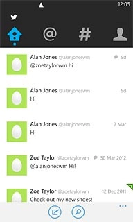 Press the new tweet icon.