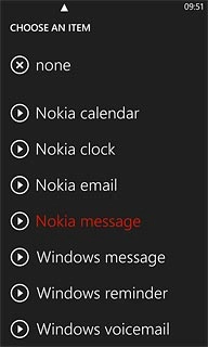 Once you've found a message tone you like, press the required message tone.