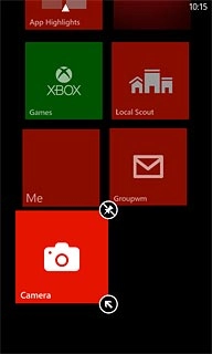 Press the remove display shortcut icon.