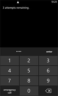 Key in your current PIN and press enter.