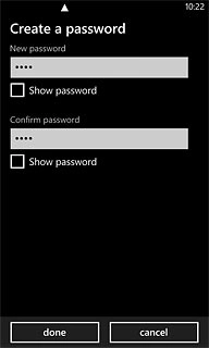 Press done to confirm.