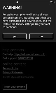 Press yes to accept.