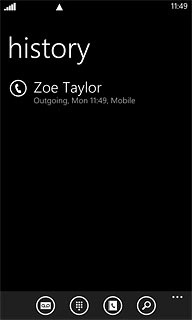 Press the required call.