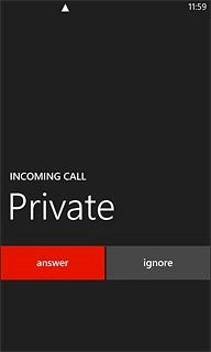 If the screen lock is turned on:Slide your finger up the display.Press answer.