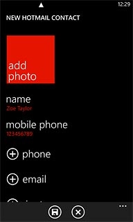 Press email and key in the required email address.