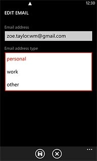 Press the required email type.