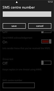 Key in +61415011501 and press save.
