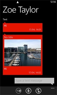 Press type a text message.