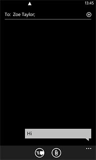 Press the attachment icon.