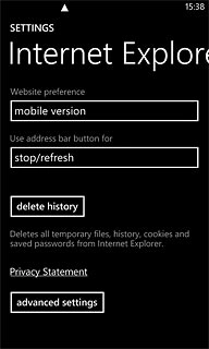 Press delete history.