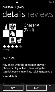 To buy an app:Press buy.