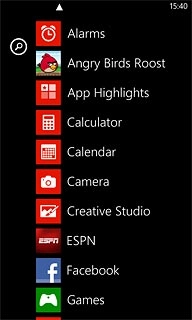 To see the list of games:Press Games.
