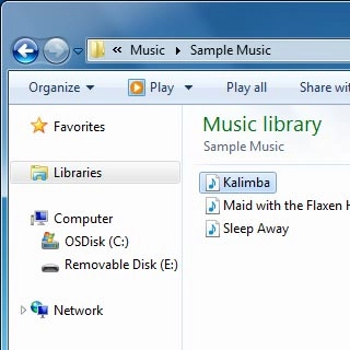 Highlight a file and move or copy it to the required location.