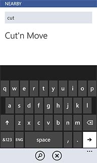 Key in the required search word and press the search icon.