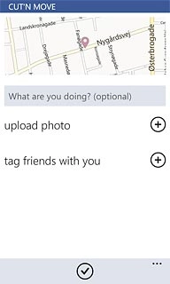 Press the confirm icon.