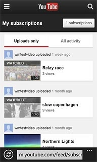 You can now use the application.Please note that YouTube isn't part of the original application package and therefore only a general description is given here.You have a number of options, such as:Search for video clipsSearch for video clips in a categoryIf you have a YouTube account and you log on, you can also:Upload video clipsShare video clipsCreate playlistsRate video clips