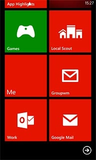 Press the required email account.
