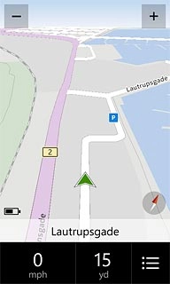 Press the menu icon.