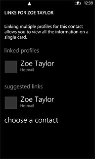 Press the required contacts to merge the contacts.