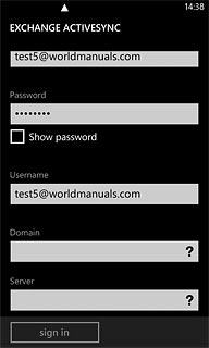 Press the field below 