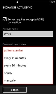Press the required interval or manually.