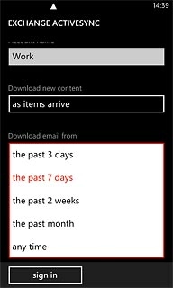 Press the required period or any time.