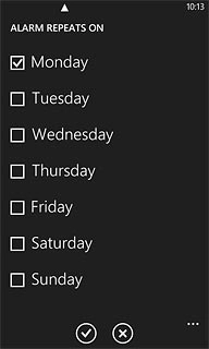 Press the confirm icon.