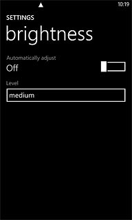 If you turn off the function:Press the field below 