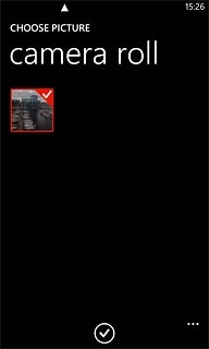 Press the confirm icon.