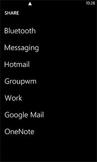 Press Bluetooth.Your phone now searches for devices and after a moment, a list of Bluetooth devices within range is displayed.