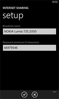 If you want to password protect your hotspot:Press the field below 