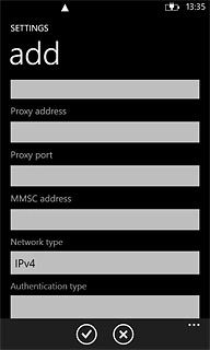 Press the confirm icon.