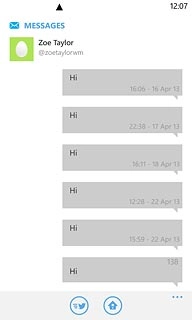 Write the required text and press the send icon.