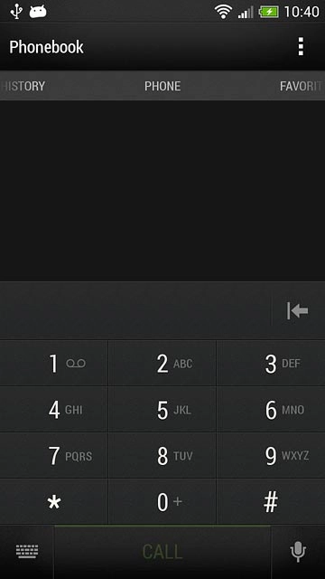 Press and hold 1 to call voicemail.