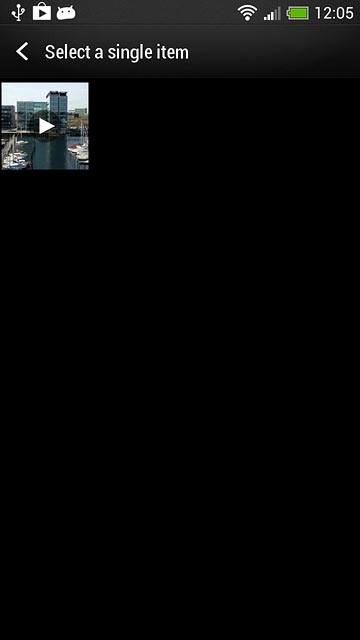 Press the required video clip.